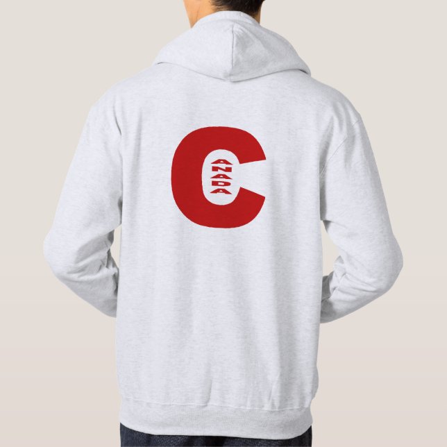 Veste À Capuche Sweatshirt de base à capuchon conception de dos de (Dos)