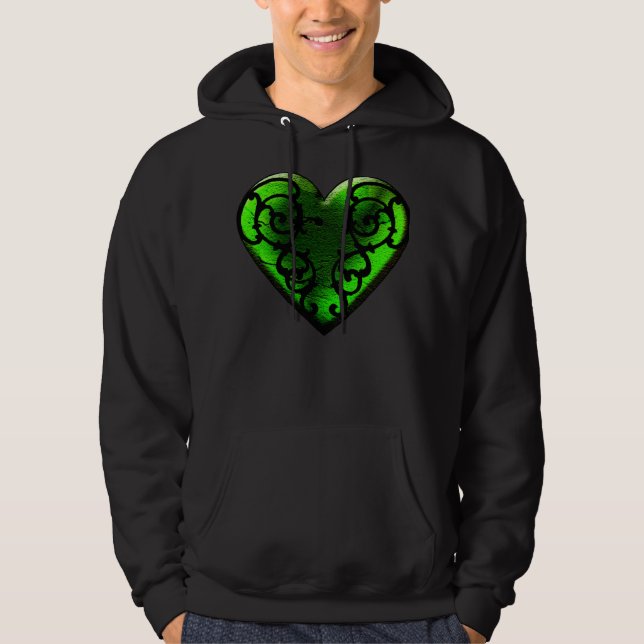 Veste À Capuche Sweatshirt de jour de Goth St Patrick (Devant)
