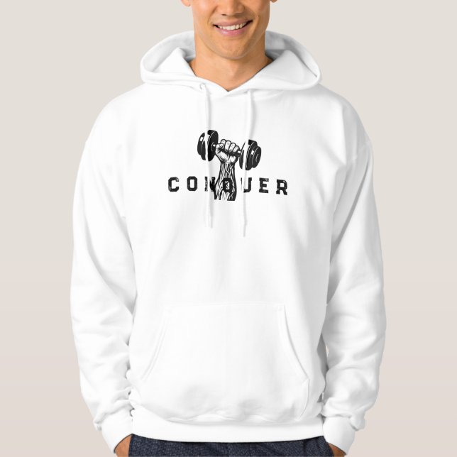 Veste À Capuche Sweatshirt de la résistance - Veiny Hand Dumbbell (Devant)