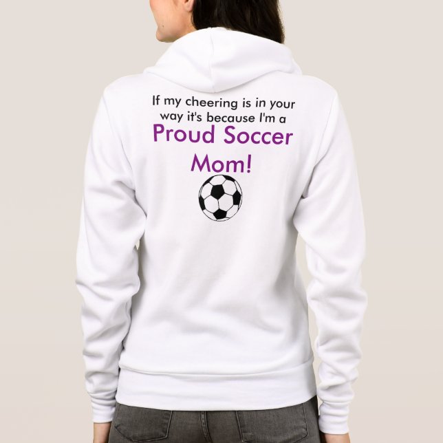 Veste À Capuche Sweatshirt de maman du football (Dos)