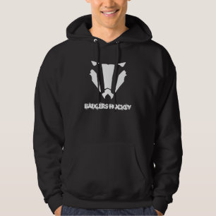 Veste À Capuche Sweatshirt de noir d'hockey de blaireaux