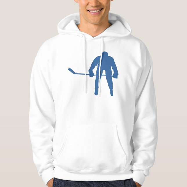 Veste À Capuche Sweatshirt de silhouette d'hockey (Devant)