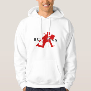 Veste À Capuche Sweatshirt de travail illustré blanc et rouge