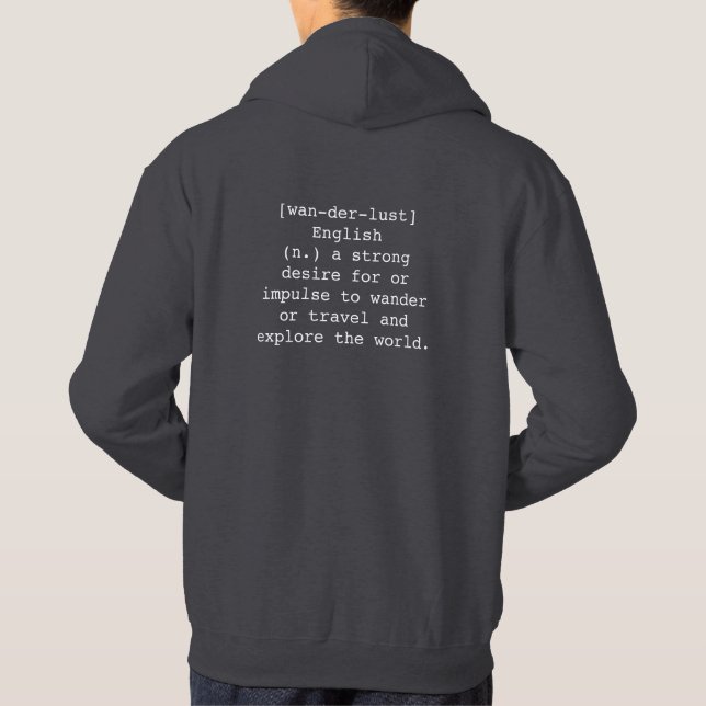 Veste À Capuche Sweatshirt de Wanderlust (Dos)