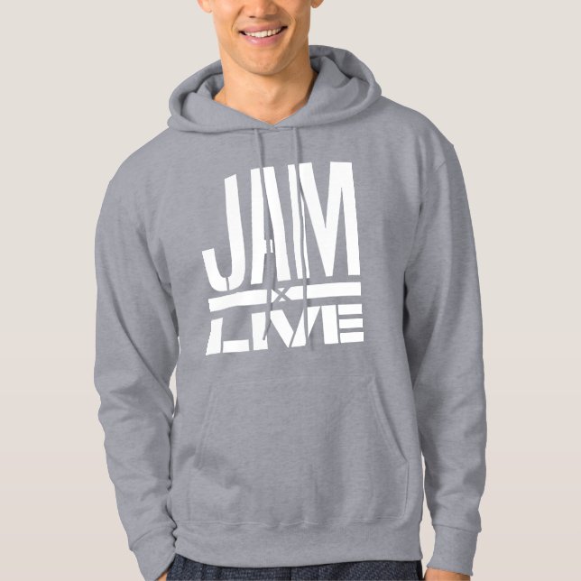 Veste À Capuche Sweatshirt du logo JamxliVe - Gris (Devant)
