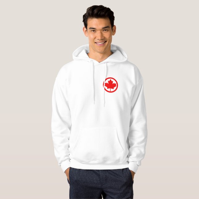 Veste À Capuche Sweatshirt feuille d'érable du Canada (Devant entier)