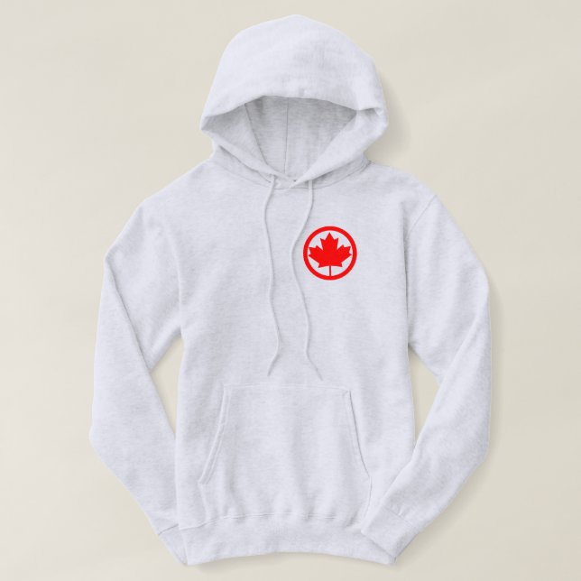 Veste À Capuche Sweatshirt Feuille d'érable du Canada (Design devant)