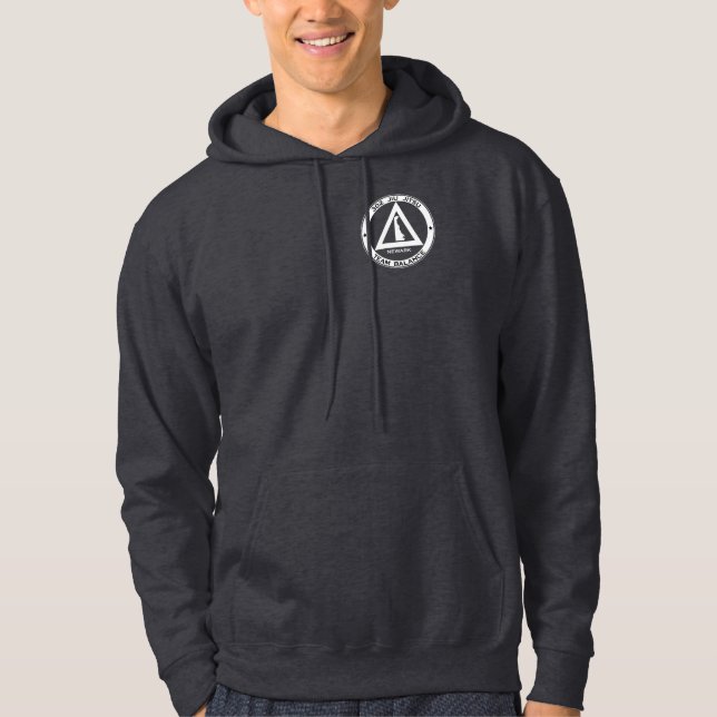 Veste À Capuche sweatshirt foncé du logo 302BJJ (Devant)