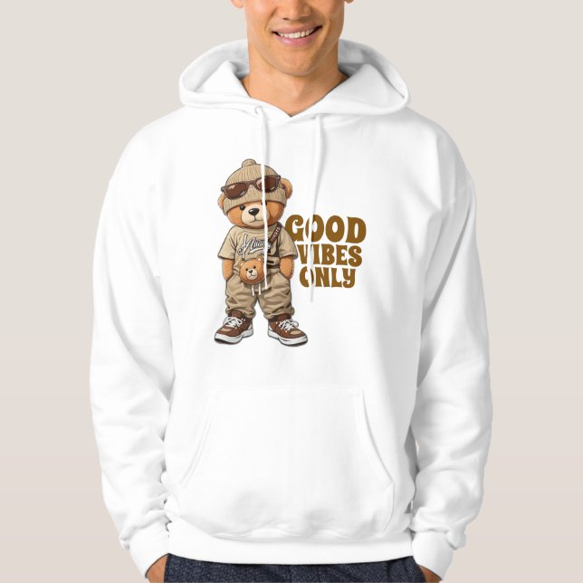 Veste À Capuche Sweatshirt Good Vibes (Devant)
