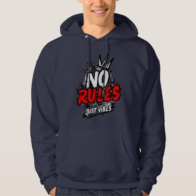 Veste À Capuche Sweatshirt graphique No Rules (Devant)