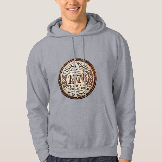 Veste À Capuche Sweatshirt graphique vintage 1976 (Devant)