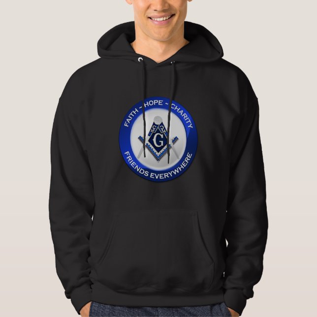 Veste À Capuche Sweatshirt Maçonnique - Hommes (Devant)