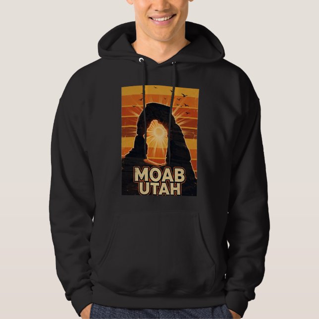 Veste À Capuche Sweatshirt Moab Desert Sunset (Devant)