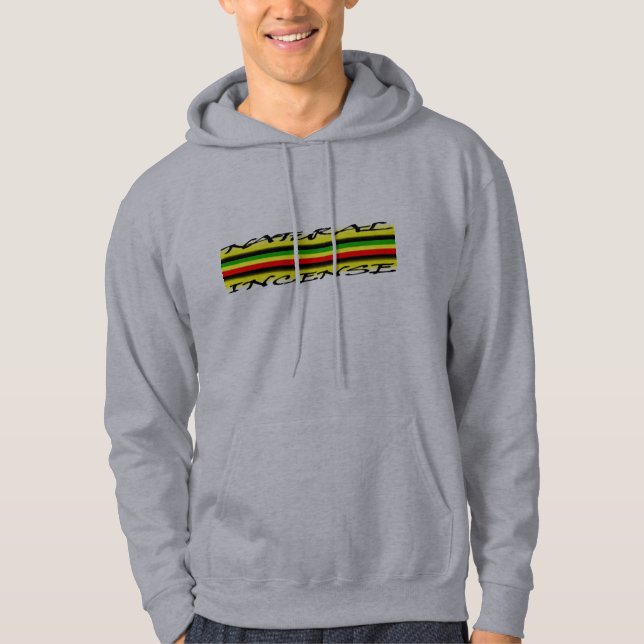 Veste À Capuche Sweatshirt naturel de bande de reggae d'encens (Devant)