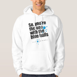 Veste À Capuche Sweatshirt Paintball Boules Bleues