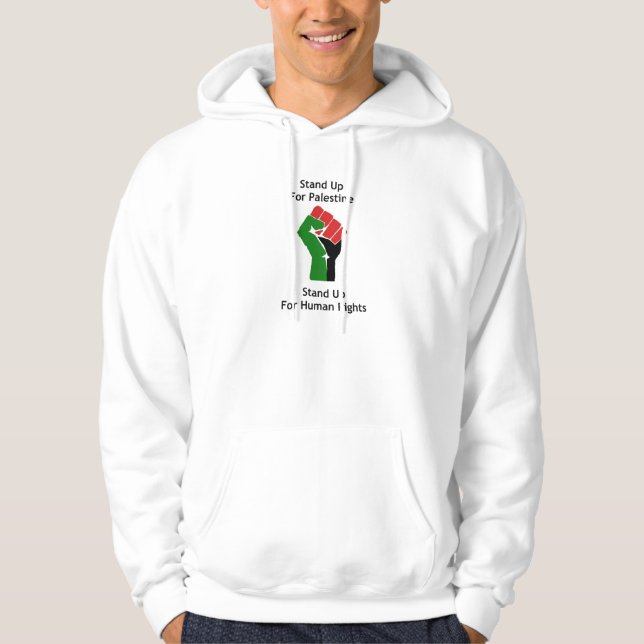 Veste À Capuche Sweatshirt palestinien de droits de l'homme (Devant)