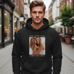 Veste À Capuche Sweatshirt personnalisable avec photo et texte, vo