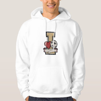 Veste À Capuche Sweatshirt pour fan de football vintage en détress