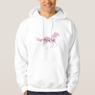 Veste À Capuche Sweatshirt pour femmes à nuage de mots de cheval –
