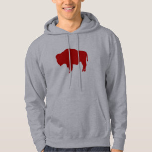 Veste À Capuche Sweatshirt rouge de Buffalo du Wyoming