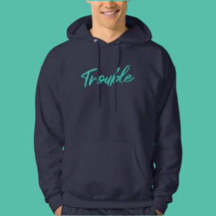 Veste À Capuche Sweatshirt Trouble Script – Confortable Avec Un Ce