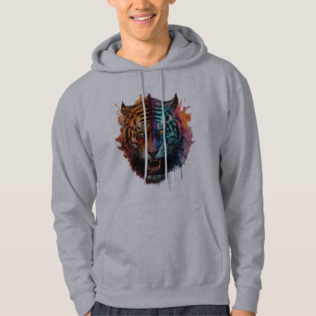 Veste À Capuche Sweatshrt à capuchon pour le visage de tigre benga (Devant)