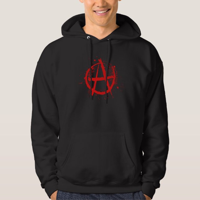 Veste À Capuche symbole-anarchiste 2 (Devant)