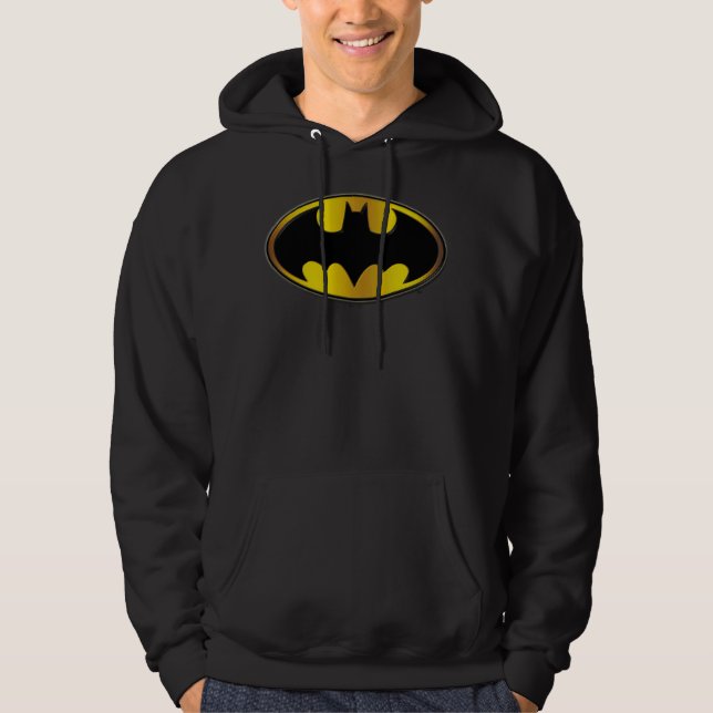 Veste À Capuche Symbole Batman | Logo de dégradé ovale (Devant)