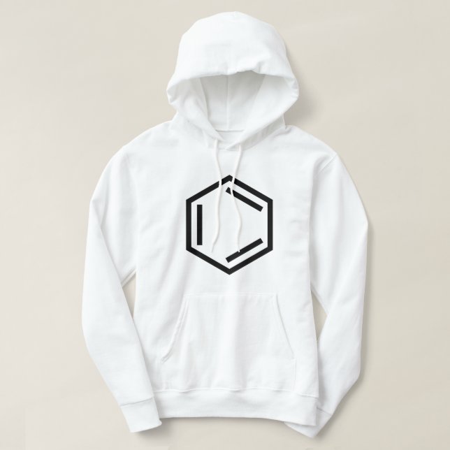 VESTE À CAPUCHE SYMBOLE D'ANNEAU BENZENE (Design devant)