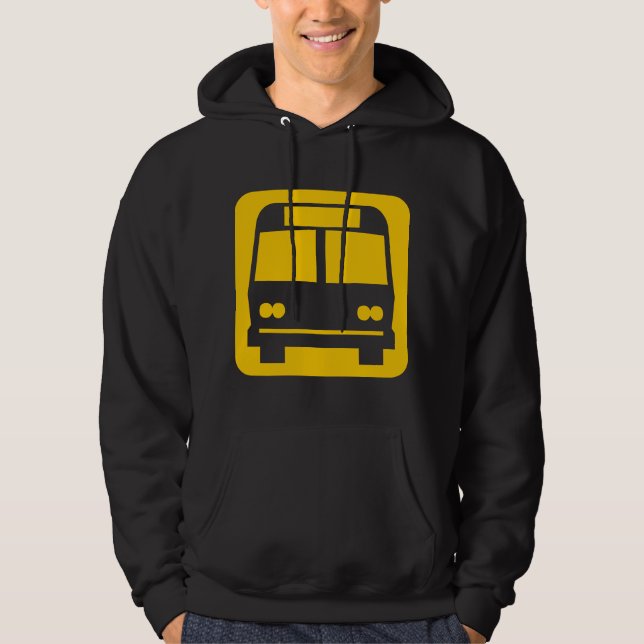 Veste À Capuche Symbole d'autobus - ambre (Devant)