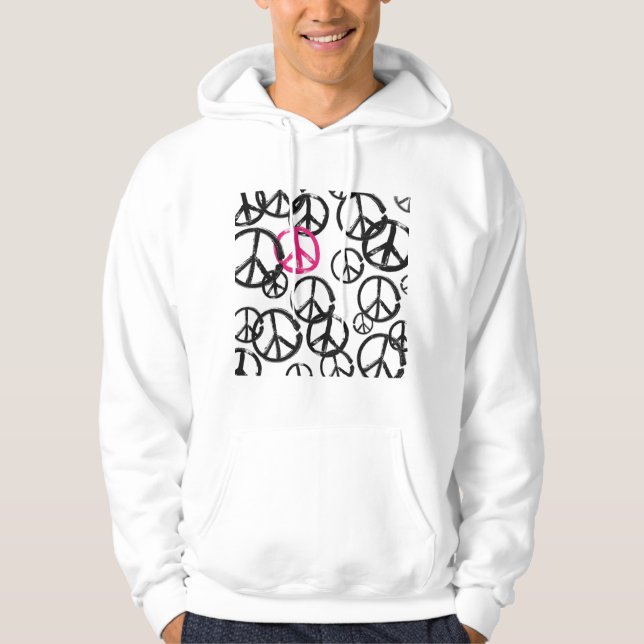 Veste À Capuche Symbole de paix (Devant)