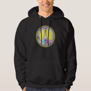 Veste À Capuche SYMBOLE DE PAIX Fleur Coloré 2 Fun Fun