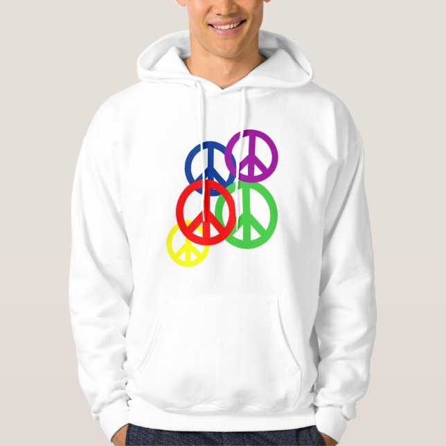 Veste À Capuche Symbole de paix standard avec le groupement (Devant)