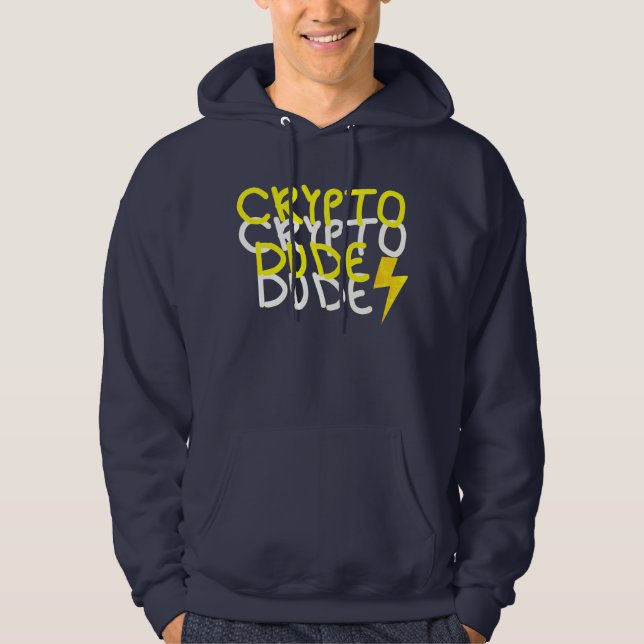 Veste À Capuche SYMBOLE D'ÉNERGIE Funky Crypto Dude (Devant)