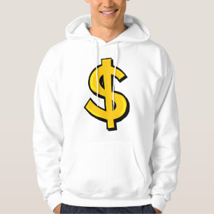 Veste À Capuche SYMBOLE Dollar Jaune