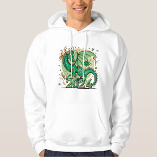 Veste À Capuche Symbole dragon de bois vert 2024 chinois