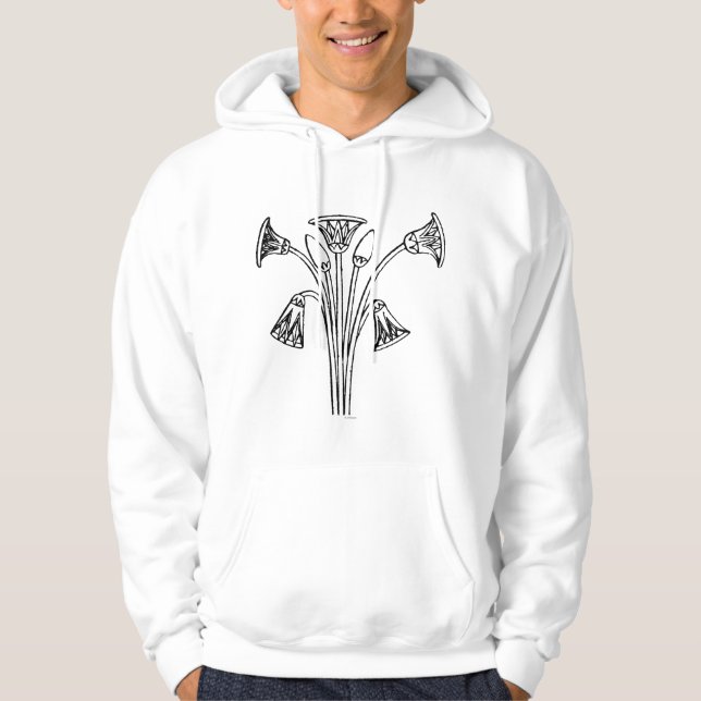 Veste À Capuche Symbole égyptien : Lotus (Devant)
