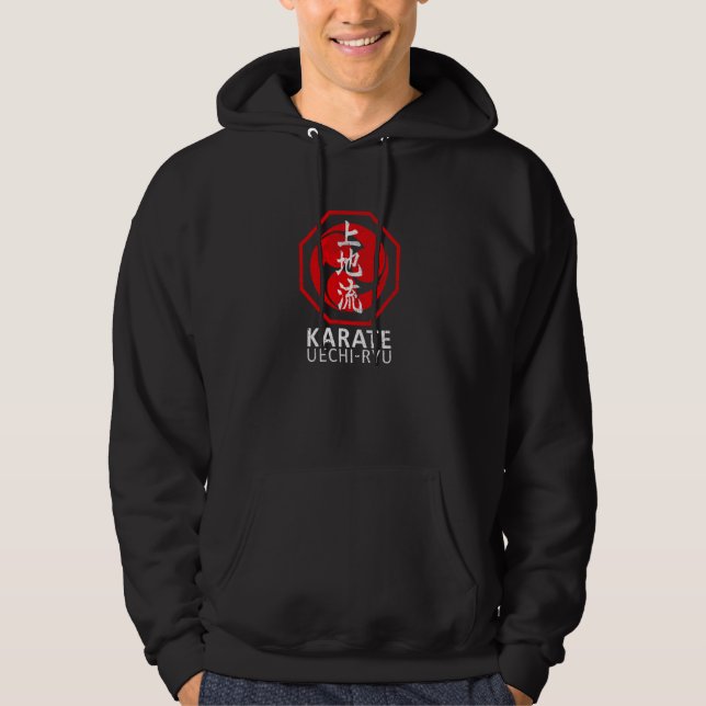 Veste À Capuche Symbole karaté Uechi Ryu Kanji Japon Martial Art M (Devant)