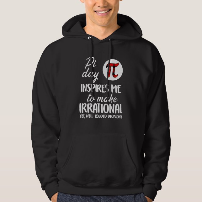 Veste À Capuche Symbole Pi Plaid Buffalo Jour Pi M'Inspirer Math (Devant)