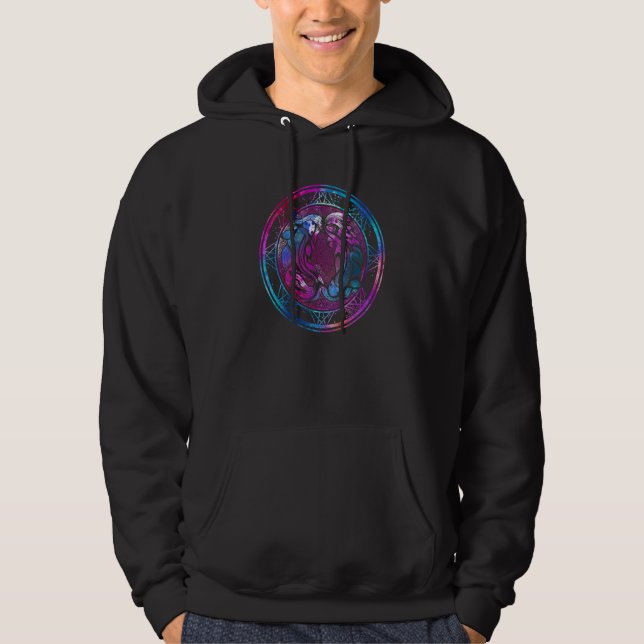 Veste À Capuche SYMBOLE Zodiaque Pisces Astrologie (Devant)