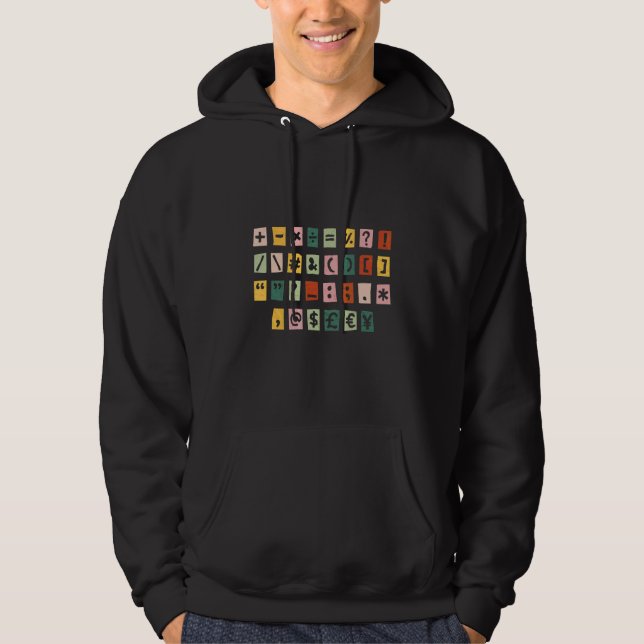 Veste À Capuche Symboles de calcul mathématiques (Devant)