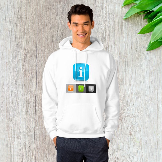 Veste À Capuche Symboles d'information vernis modernes (Créateur téléchargé)