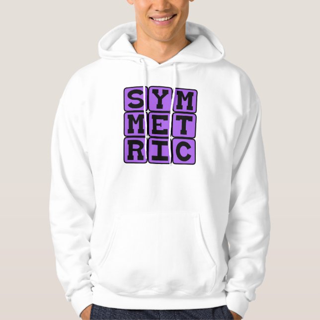 Veste À Capuche Symétrique, semblable à un miroir (Devant)