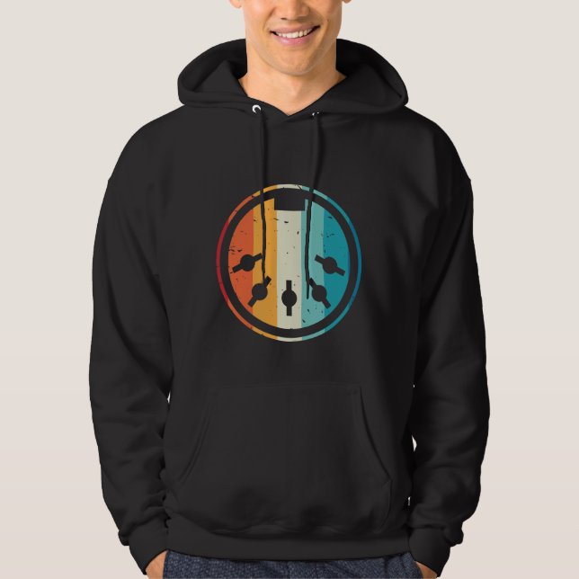 Veste À Capuche Synthétiseur de câble MIDI musique électronique (Devant)