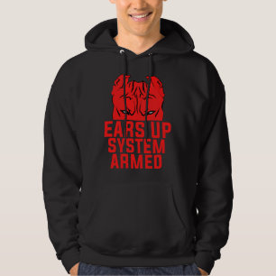 Veste À Capuche Système Ears Up Système Armé Drôle Pitbull Amoureu