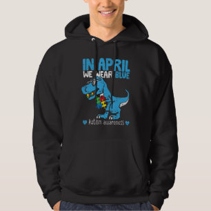 Veste À Capuche T Rex Dino En Avril Nous Portons Sensibilisation s