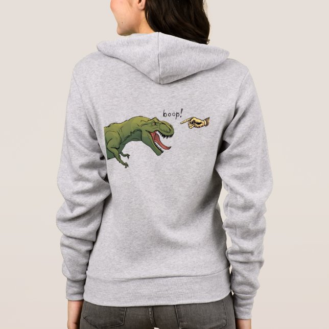 Veste À Capuche T-Rex Dinosaur Boop Tyrannosaurus femmes (Dos)