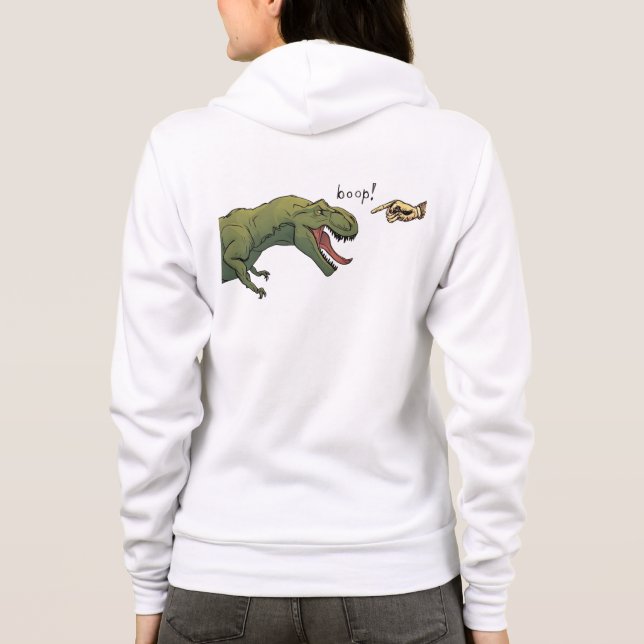 Veste À Capuche T-Rex Dinosaur Boop Tyrannosaurus femmes (Dos)