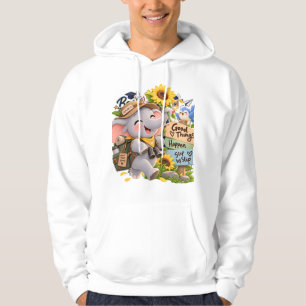 Veste À Capuche T-shirt à capuche Éléphant Les bonnes choses arriv