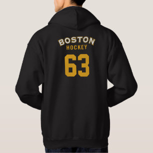 Veste À Capuche T-shirt à capuche noir Boston Hockey